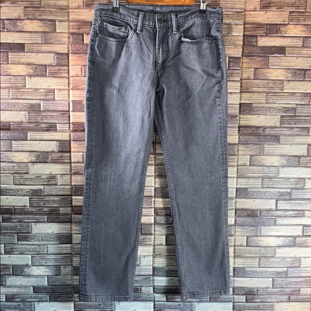 Mens EUC Levi's Gray Straight Jeans Classic Style 514 34x32